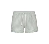 s.Oliver RED LABEL Pyjama-Shorts mit Streifenmuster Modell 'Everyday' in Oliv, Größe 44-46