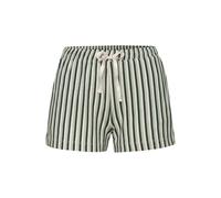 Pyjamashorts S.OLIVER, Damen, Gr. 44/46, N-Gr, weiß (grün, weiß, gestreift), Single Jersey, Obermaterial: 50% Baumwolle, 50% Viskose, gestreift, Basic, Basic kurz, Hosen, Mit schönem Allovermuster (93