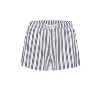 Pyjamashorts S.OLIVER, Damen, Gr. 32/34, N-Gr, schwarz-weiß (schwarz, weiß, gestreift), Single Jersey, Obermaterial: 50% Baumwolle, 50% Viskose, gestreift, Basic, Basic kurz, Hosen, mit schönem Allove