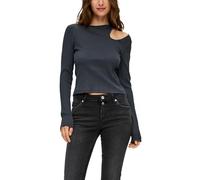 s.Oliver Q/S by Damen Langarmshirt mit Cut Out Black XL