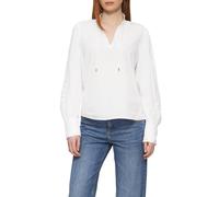 Leichte Baumwollbluse mit Stickerei am Ärmel 38 weiß 2159844.0100.38