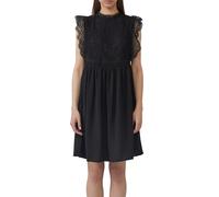 Kurzes Kleid mit Spitzenoberteil 42 schwarz 2165994.9999.42