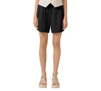 s.Oliver Damen Bundfalten-Shorts aus Leinenmix Schwarz Größe 38