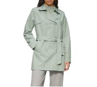 QS kurzer Trenchcoat aus Baumwolle mit Gürtel salbeigrün M