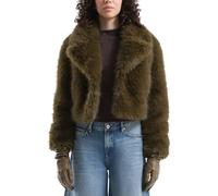 QS x Vanessa Mai | Jacke in Felloptik XL braun 2173066.0009.XL