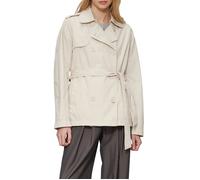 Q/S designed by - Kurzer Trenchcoat aus Baumwolle mit Gürtel grau - Gr. - XL