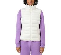 Steppweste QS, Damen, Gr. M (38), weiß, Steppware, Obermaterial: 100% Polyester. Futter: 100% Polyester, unifarben, normal hüftbedeckend, Rundhals, Westen Steppweste, mit Stehkragen und Reißverschluss
