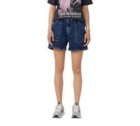 Shorts QS, Damen, Gr. 38, N-Gr, blau (dunkelblau), Obermaterial: 99% Baumwolle, 1% Elasthan, unifarben, casual, regular fit kurz, Hosen, mit Taschen (99025362-38) dunkelblau