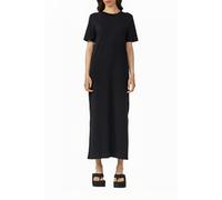 QS Langes Jerseykleid aus Baumwolle schwarz M