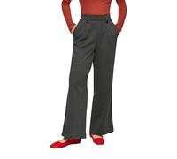 Gemusterte Wide-Leg-Hose aus Interlock-Jersey 42/32 grau|schwarz 2160629.99N1.42_32