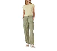 Cargo-Hose aus Leinenmix mit Kordelzug am Saum 36 olive 2167038.7297.36