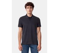 Gewaschenes Polo-Shirt aus Baumwollpiqué S schwarz 2169531.9999.S