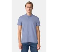 Gewaschenes Polo-Shirt aus Baumwollpiqué L blau 2169531.5320.L