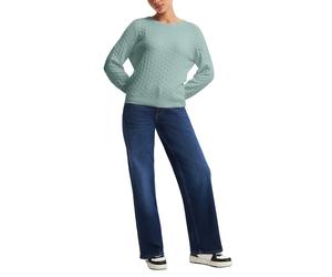 s.Oliver -qs Pullover Blue Green Größe: L | Strickpullover Outlet | Damen | Blau
