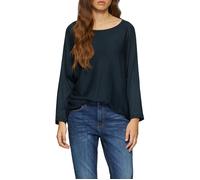 QS Strickpullover mit U-Boot-Ausschnitt in Dunkelblau, Größe S