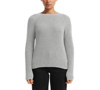 Melierter Strickpullover mit Raglanärmeln S grau 2170512.9400.S