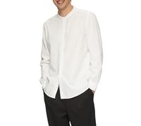 Regular Fit: Gewaschenes Hemd mit Stickerei M weiß