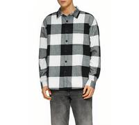 Relaxed Fit: Flanellhemd mit Brusttasche XL schwarz 2158371.99N0.XL