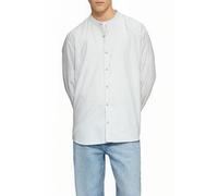 Regular Fit: Stehkragenhemd aus gestreiftem Oxford L grün|weiß 2166162.72G0.L