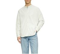 Q/S designed by - Regular Fit: Gewaschenes Hemd mit Stickerei grau - Gr. - XL