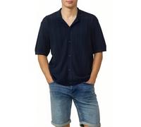 Regular Fit: Gestricktes Resorthemd mit Struktur L blau 2171001.5884.L