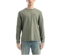 Gewaschenes Langarmshirt aus angerauter Baumwollqualität XXL Grün 2169795.7928.XXL