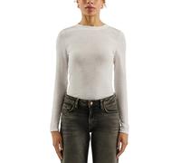 QS Rippshirt mit Glitzersteinen