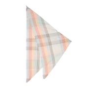 Quadratischer Schal mit Karomuster 1 mehrfarbig|orange