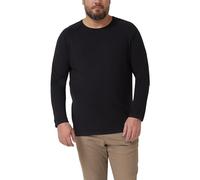 Raglanpullover aus reiner Baumwolle 5XL schwarz 2176953.9999.5XL