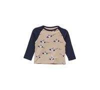 Langarmshirt mit Motivprint auf der Front 62 beige|blau