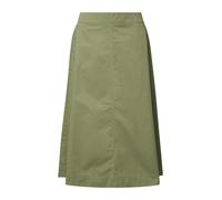Baumwoll-Midirock mit Gummizug und Leistentaschen 42 olive 2176738.7900.42