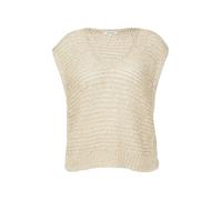 s.Oliver Red Label - Ärmelloser Strickpullover mit V-Ausschnitt beige - Gr. - 34