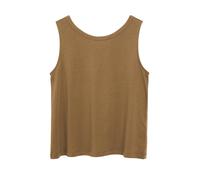 Jersey-Top mit Rundhalsausschnitt und Rückendetail 42 braun 2178723.8918.42