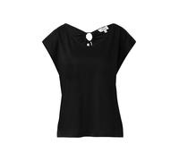 s.Oliver RED LABEL Loose Fit T-Shirt aus Baumwoll-Modal-Mix in BLACK, Größe 34