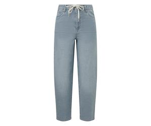 s.Oliver Red Label - Ankle Jeans: Regular Fit High Rise blau/weiß - Gr. - 44