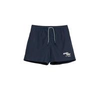 s.Oliver Red Label - Badehose mit Print und Kordelzug blau - Gr. - M