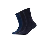 s.Oliver Red Label - Basic Socken im 3er-Pack mit elastischem Bund blau - Gr. - 43-46