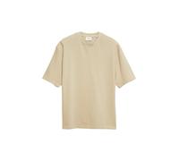 Kurzarmshirt S.OLIVER, Jungen, Gr. XL, beige, Single Jersey, Obermaterial: 100% Baumwolle, unifarben, normal hüftbedeckend, Rundhals, abgesteppte Kante, Shirts, Sommershirt in Struktur-Optik (13181508