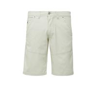 s.Oliver Baumwoll-Bermuda aus Canvas mit Naht-Details wollweiß 31