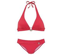 s.Oliver RED LABEL Beachwear LM Damen Tonja Bikini-Set, rot, 34 A/B