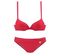 s.Oliver RED LABEL Beachwear LM Damen Tonja Bikini-Set, rot, 38 C