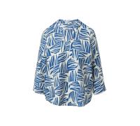 Bluse aus strukturiertem Viskosemix mit All-over-Print 36 blau 2168010.55A0.36