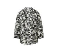 Bluse aus strukturiertem Viskosemix mit All-over-Print 34 schwarz 2168010.99A0.34