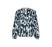 Bluse aus Viskosemix mit Raffung 36 blau 2161029.59A0.36