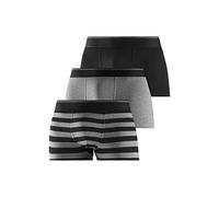 s.Oliver RED LABEL Bodywear LM Herren GH-35B_LS Boxershorts, schwarz/anthrazit, passend (3er Pack)