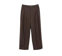s.Oliver Red Label - Bundfaltenhose Barrel Fit braun - Gr. - 42