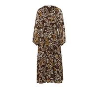Chiffonkleid mit Effektgarn im Relaxed Fit 36 braun|mehrfarbig 2170040.89A2.36