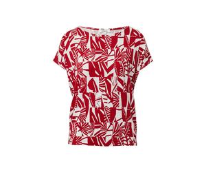 s.Oliver Red Label - Elastisches T-Shirt im Relaxed Fit rot - Gr. - 40