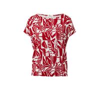 s.Oliver Red Label - Elastisches T-Shirt im Relaxed Fit rot - Gr. - 46