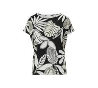 s.Oliver Red Label - Elastisches T-Shirt im Relaxed Fit schwarz - Gr. - 36